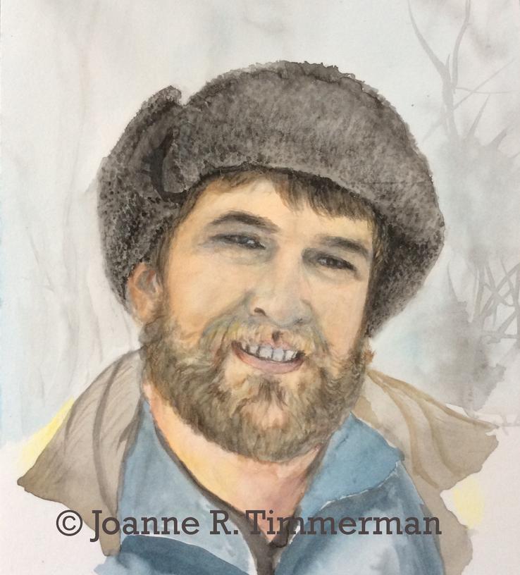 watercolour portrait by Joanne R. Timmerman
